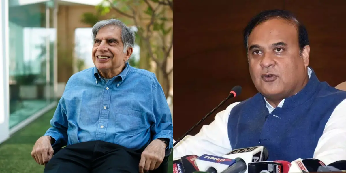 असम के मुख्यमंत्री Himant Biswa मुंबई में Ratan Tata से मिले और असम में निवेश करने के लिए उनका धन्यवाद् किया